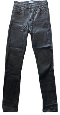 AGOLDE Women's Black Shiny Skinny Jeans Size 24 Stretch